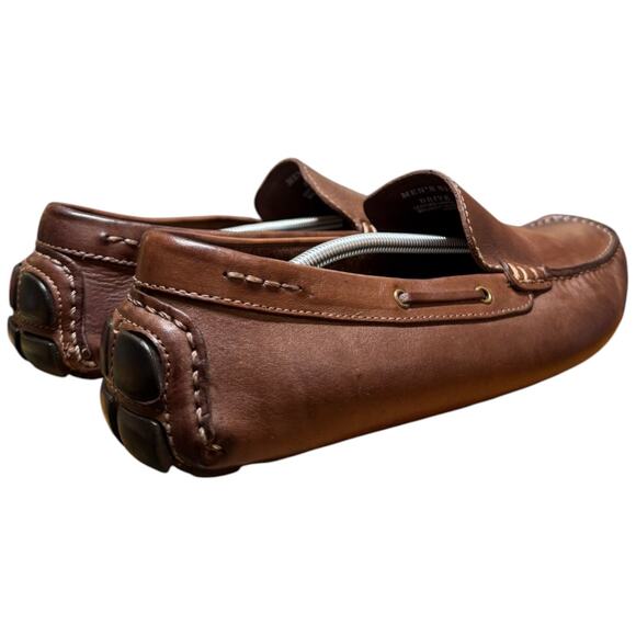 VIA SPIGA Drive Along Men\'s 9.5 Brown Genuine Leather Driving Casual Shoes main image 14